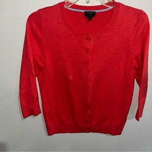 Talbots Bold Red Women's Cardigan